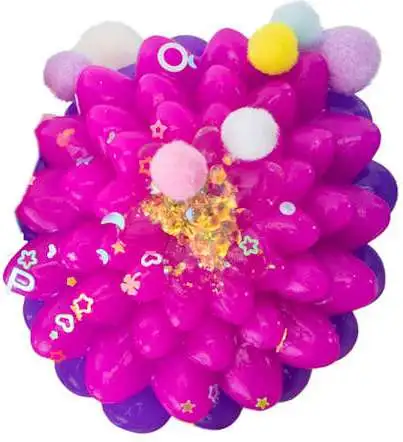 Taba-Licious Flowers Pink & Purple 4-Inch Squeeze Toy