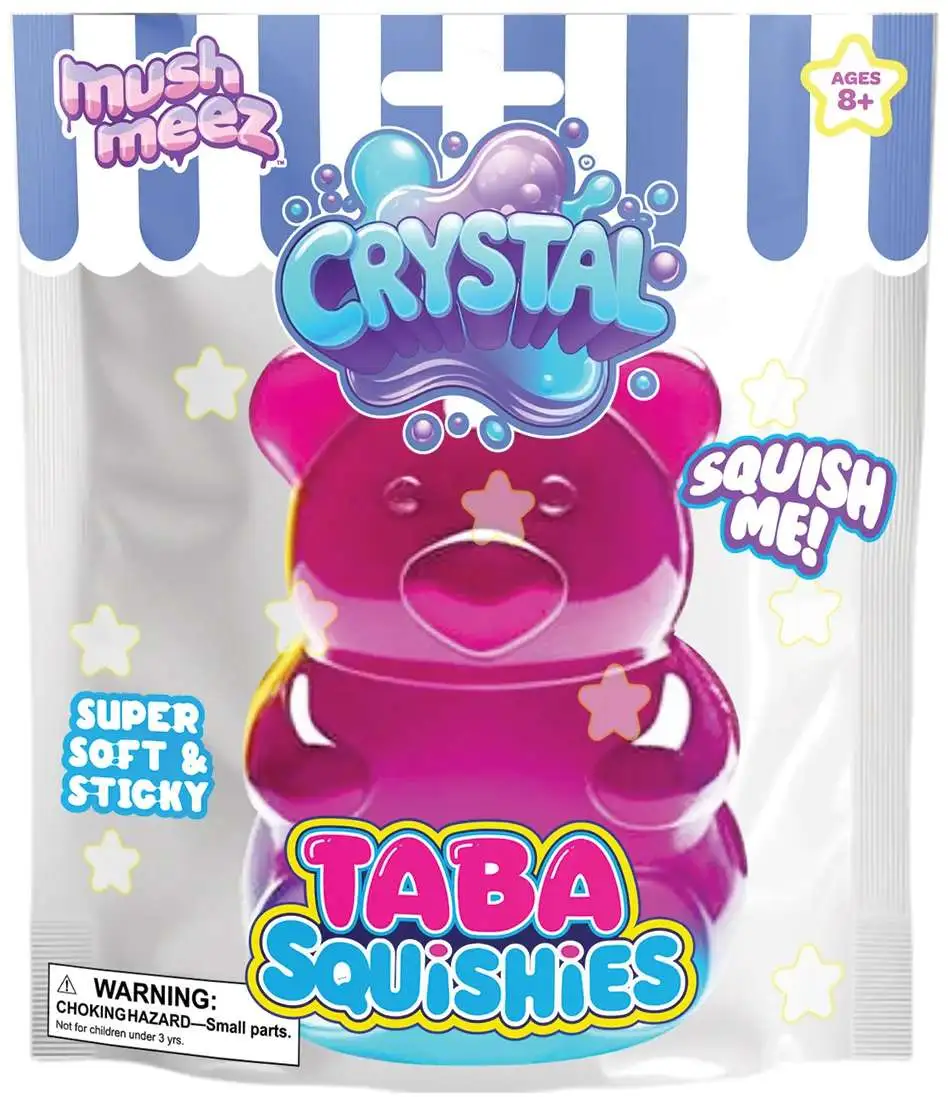 MushMeez Taba Squishies Crystal Bear Squeeze Toy