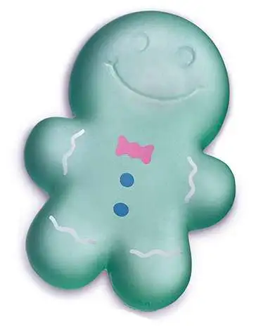 Super Duper Sugar Squisher Gingerbread Man GREEN Squish Toy