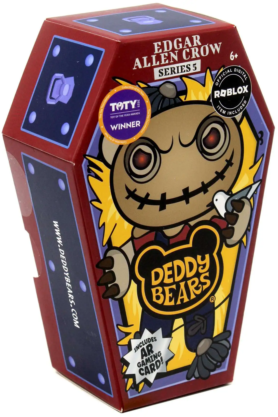 Deddy Bears Coffin Series 5 Edgar Allen Crow 5 Plush Includes AR