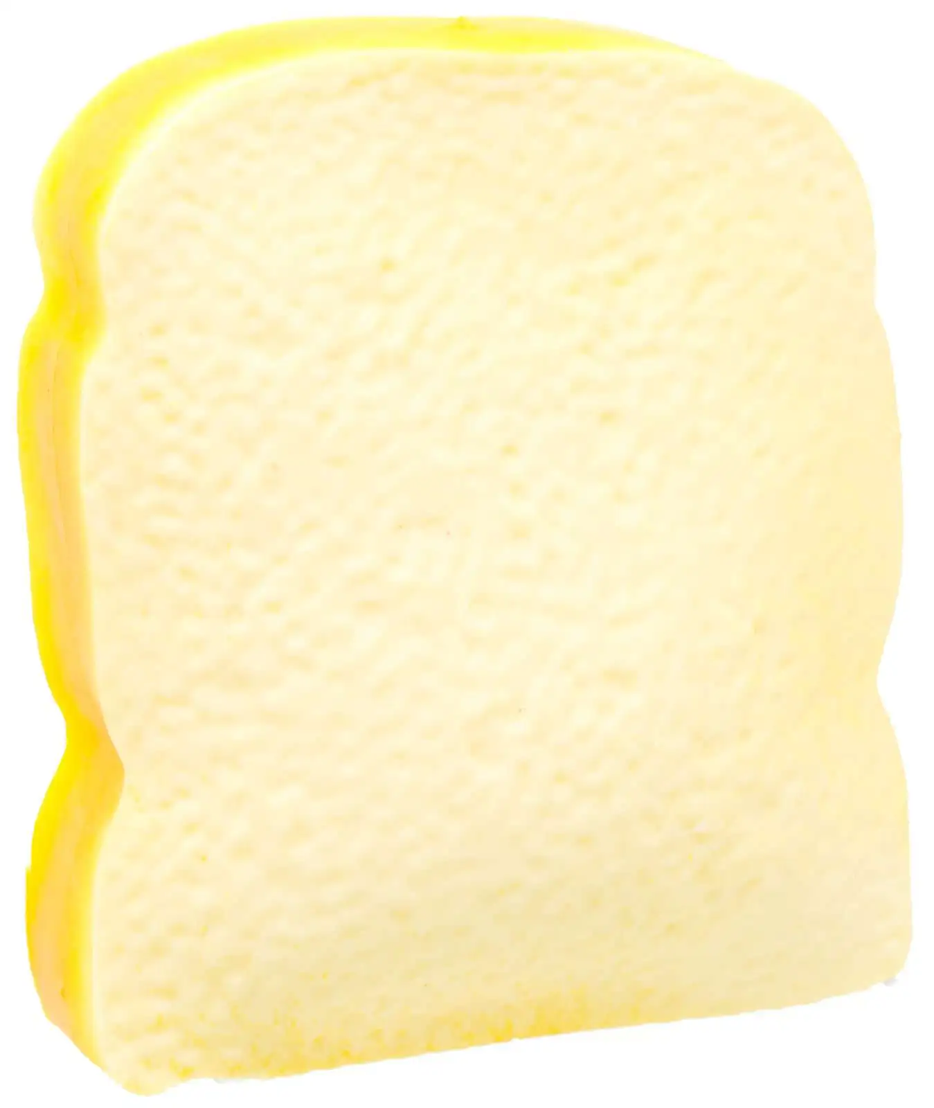 Food Pinch Toy Slow Rebound Bread Slice 3.5-Inch Squeeze Toy
