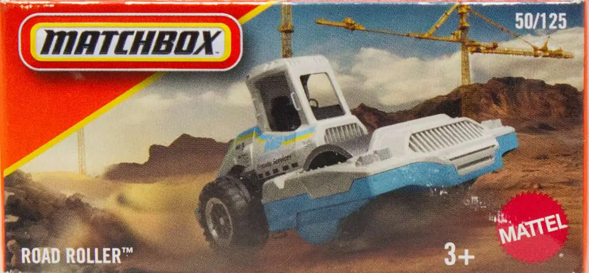 Matchbox Road Roller Diecast Car Boxed Mattel - ToyWiz