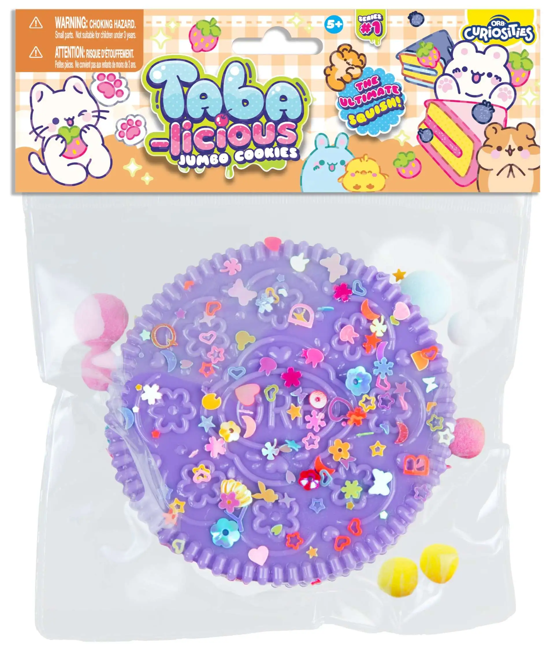 Taba-Licious JUMBO Cookie PURPLE 5-Inch Squeeze Toy [The Ultimate Squish]