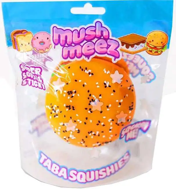 MushMeez Taba Squishies Hamburger Squeeze Toy