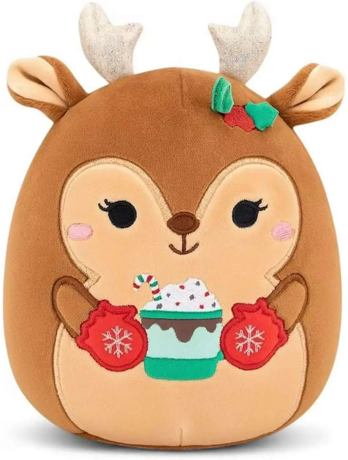 Squishmallows 2025 Holiday Darla the Deer 5 Plush with Cocoa