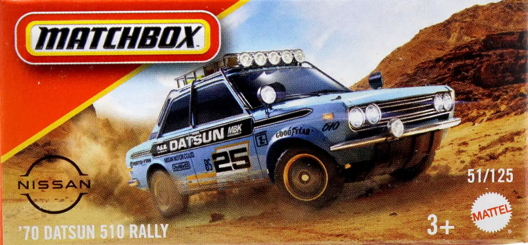 Matchbox 70 Datsun 510 Rally Diecast Car Boxed Mattel - ToyWiz