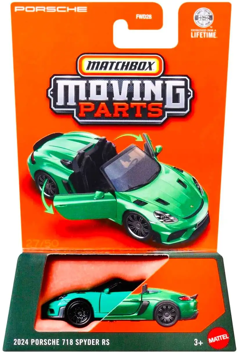 Matchbox Moving Parts 2024 Porsche 718 Spyder RS Diecast Vehicle
