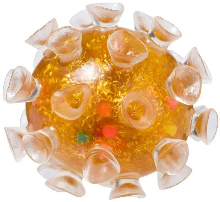 Squishy Sucker Ball YELLOW Squeeze Toy