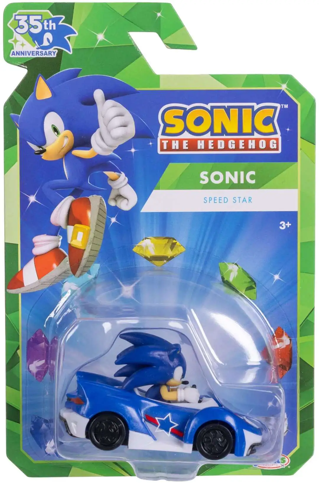 Sonic The Hedgehog 35th Anniversary Sonic Diecast Vehicle [Speed Star]