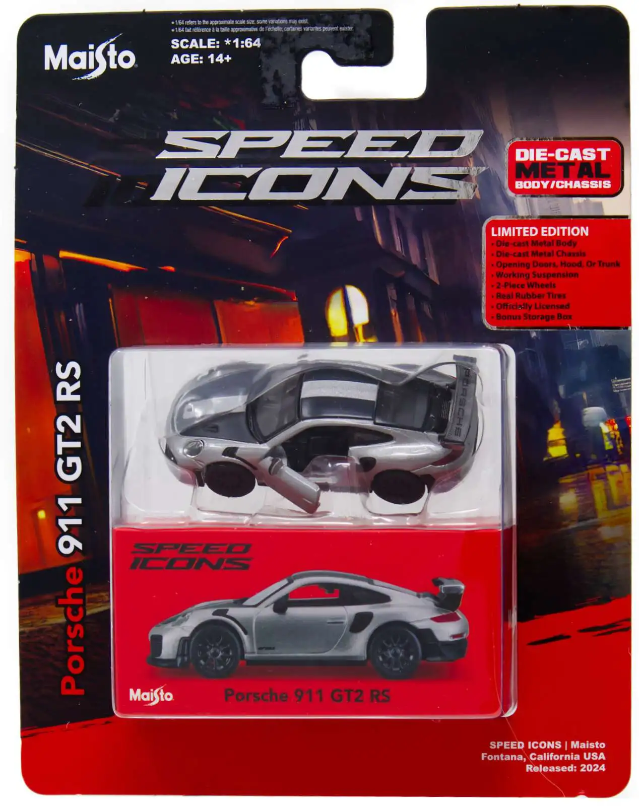 Speed Icons Porsche 911 GT2 RS Diecast Car