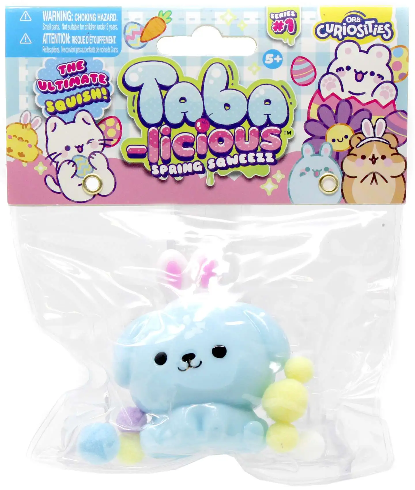 Taba-Licious Spring Sqweezz Easter Dog 3-Inch Squeeze Toy