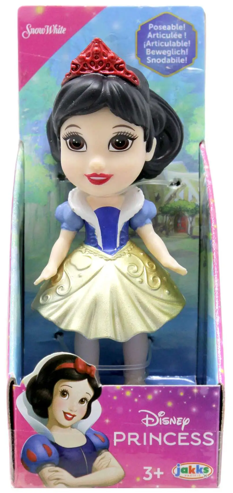Disney Princess Posable Snow White 3 Mini Figure Metallic Jakks