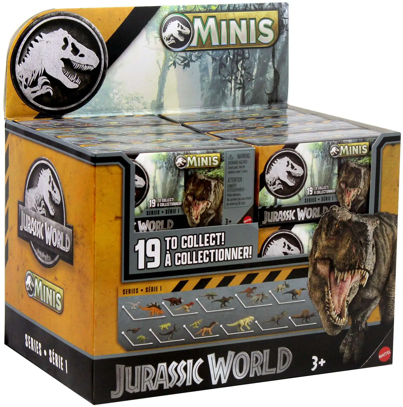 Jurassic World MINIS 2025 Series 1 Mystery Box [24 Packs, Version 2]