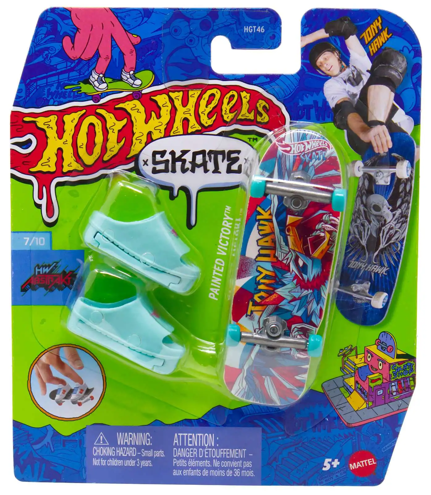 Hot Wheels Skate Tony Hawk Painted Victory Mini Skateboard