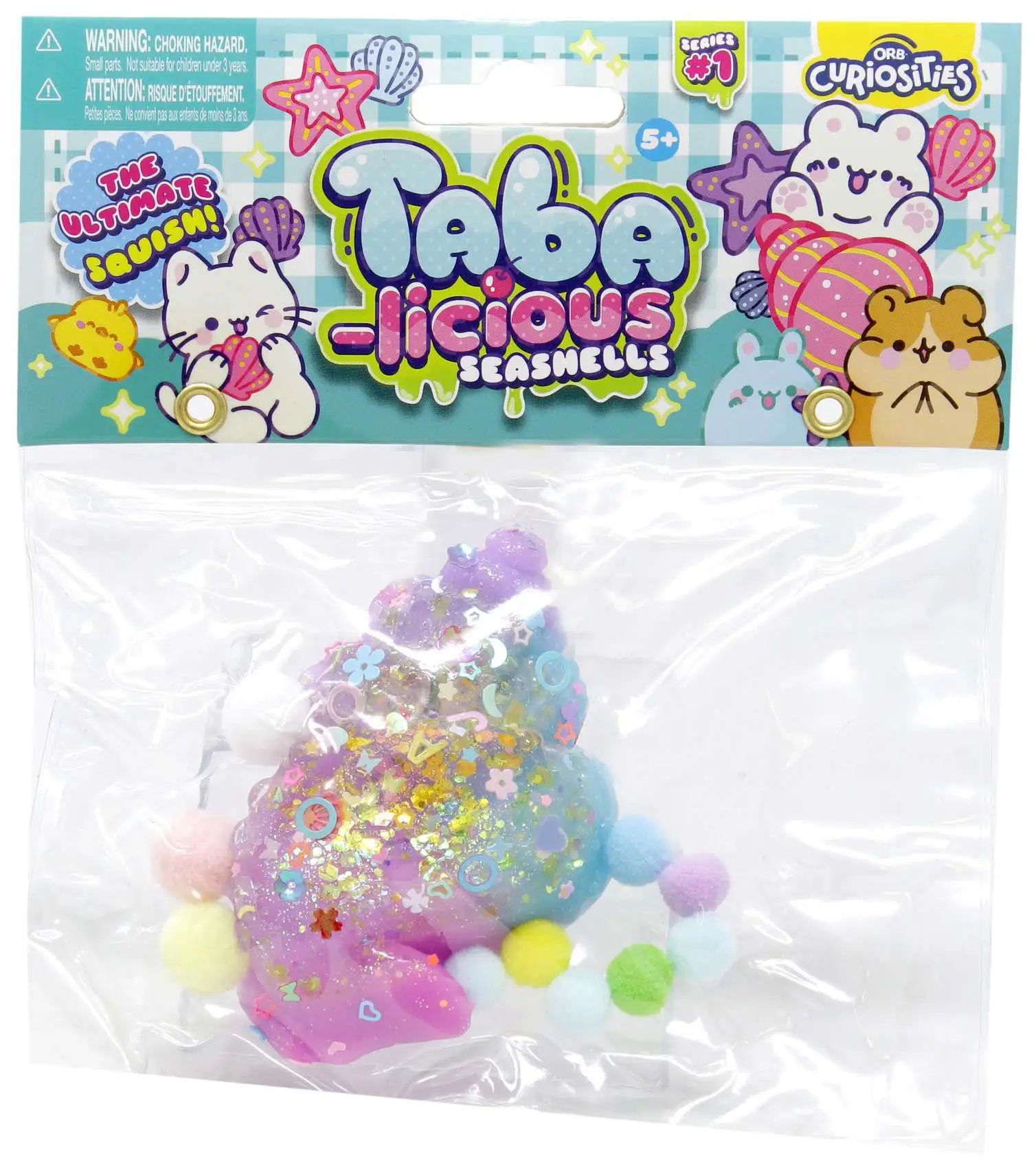 Taba-Licious Curiosities Seashells Seashell 4-Inch Squeeze Toy [Pink & Blue]