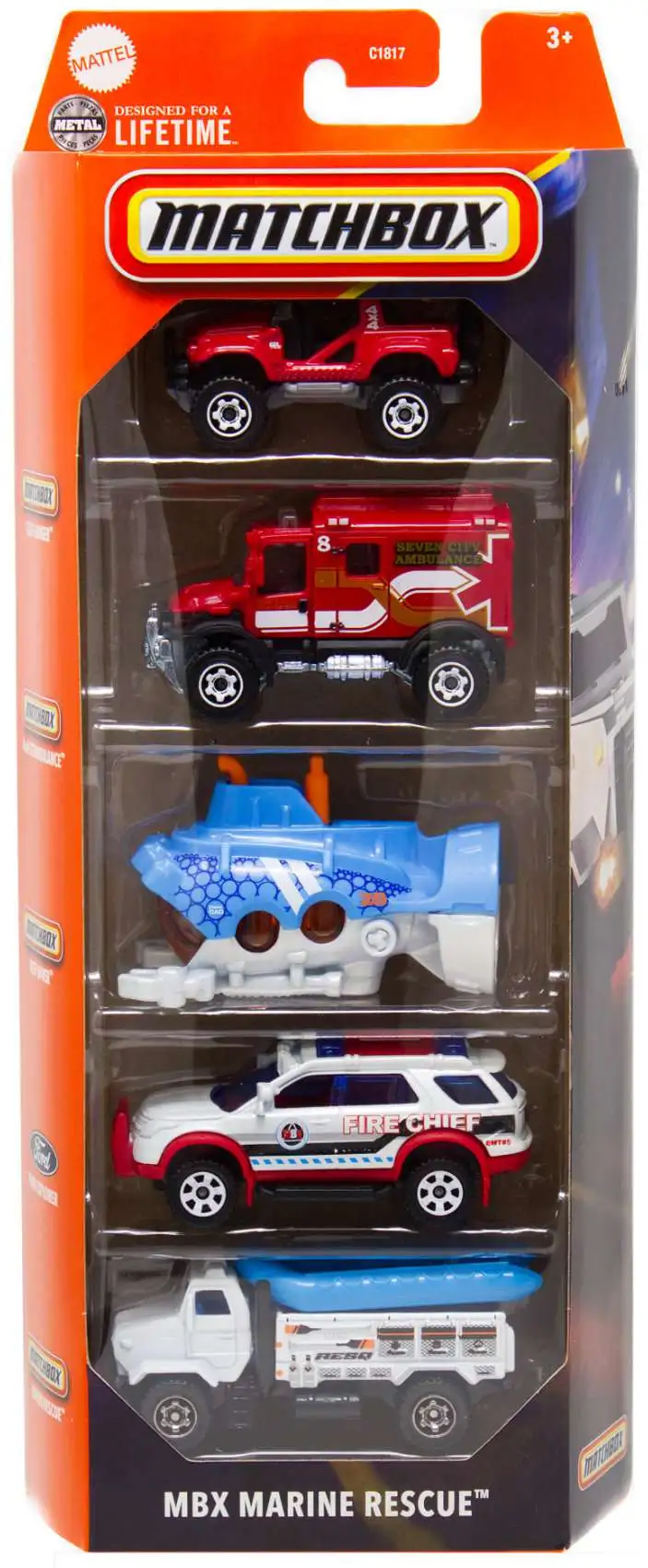 Matchbox MBX Marine Rescue Diecast Vehicle 5-Pack