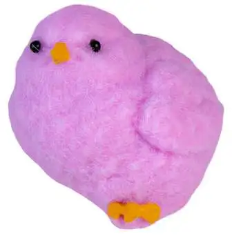 Taba-Licious Curiosities Fluffs Chick 3-Inch Squeeze Toy [Pink]