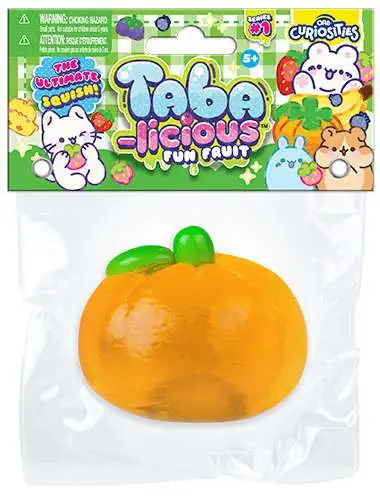 Taba-Licious Fun Fruit Orange 3-Inch Squeeze Toy