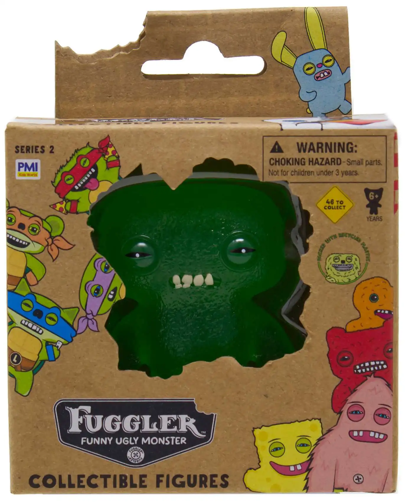 Fuggler Series 2 Squidge 2.5-Inch Mini Figure [Translucent Green]