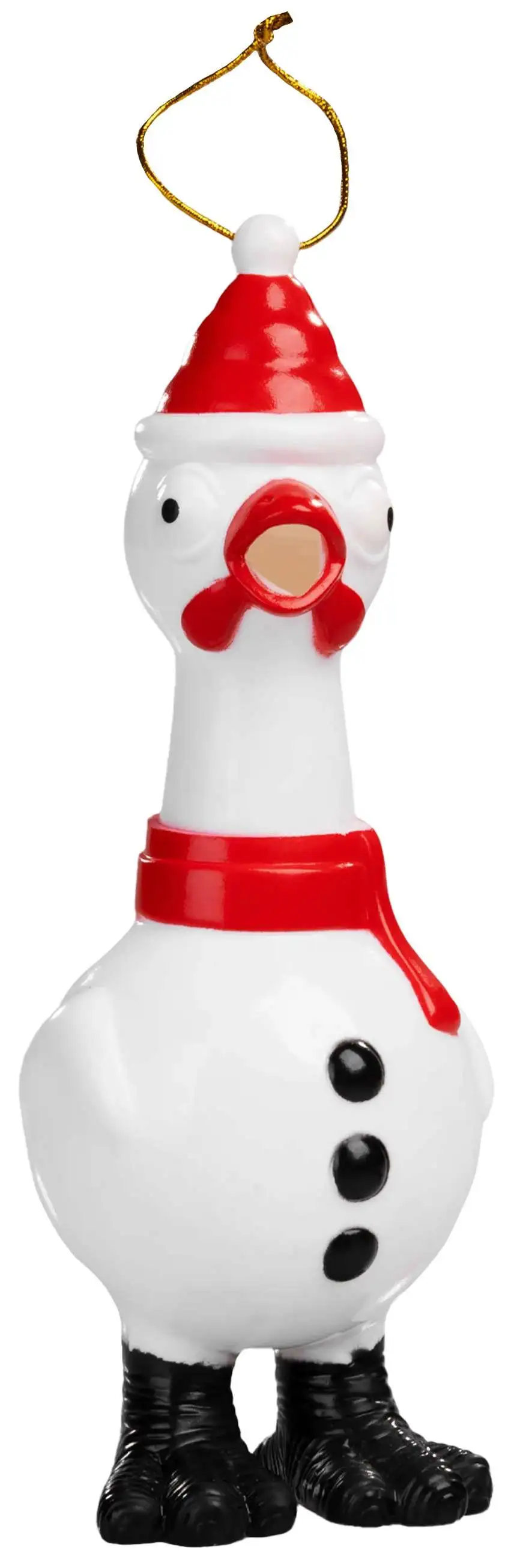 AniMolds Squeeze Me Christmas Chicken Series Snowman Rubber Chicken