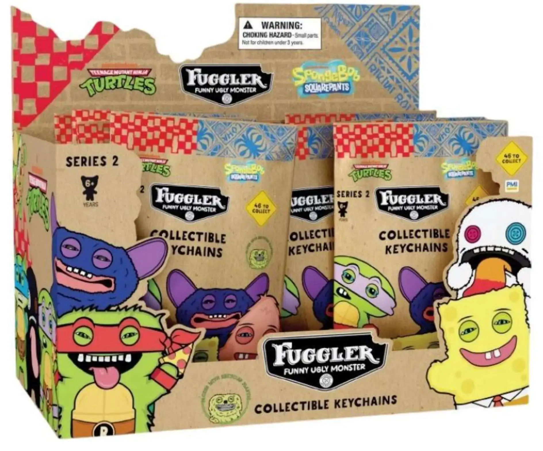 Fuggler Series 2 Collectible Keychains 2.5-Inch Mystery Box [24 Packs]