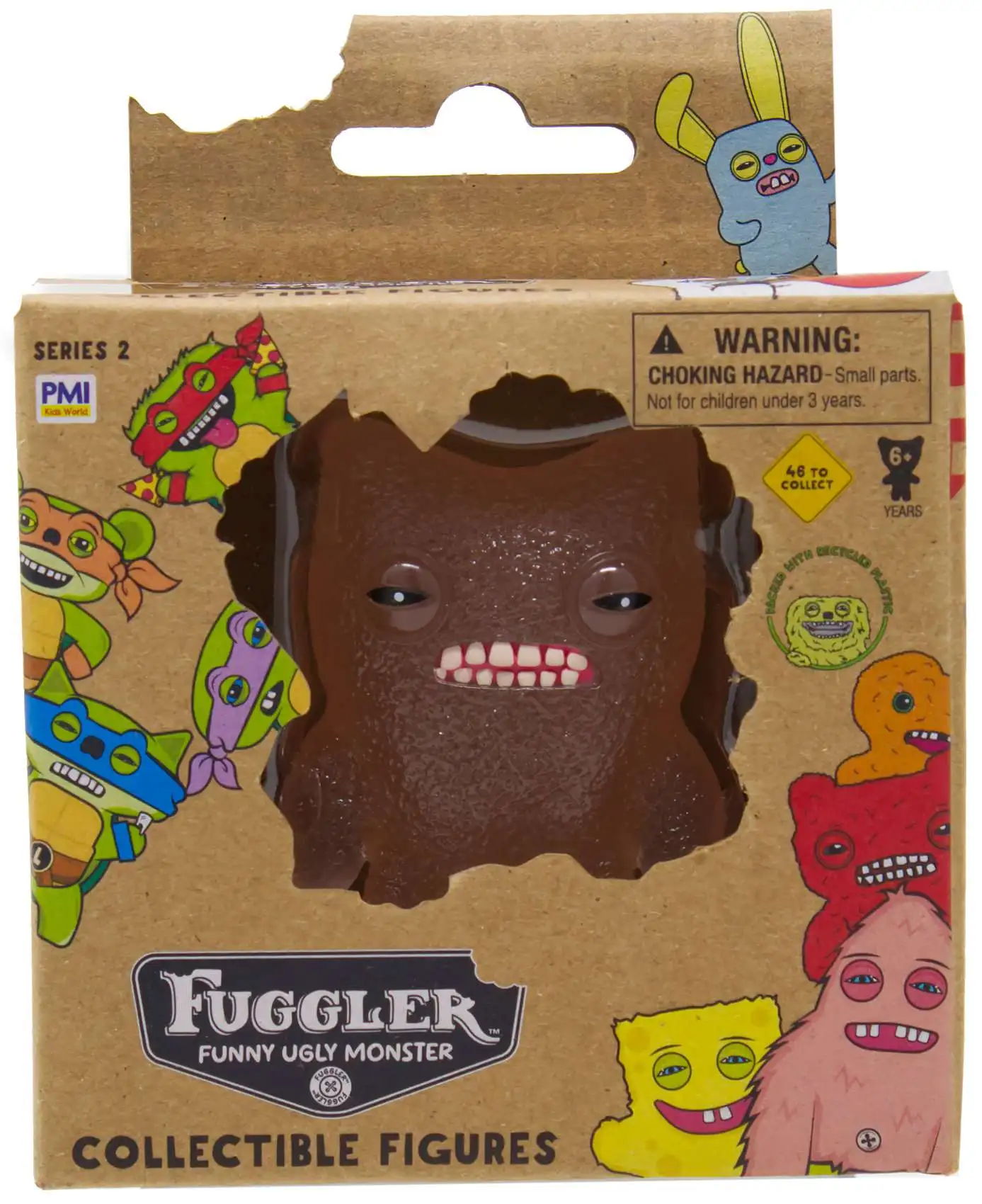 Fuggler Series 2 Munch Munch 2.5-Inch Mini Figure [Translucent Pink]