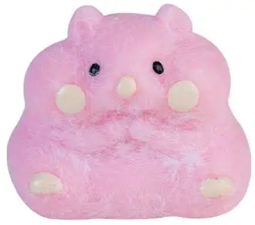 Taba-Licious Curiosities Fluffs Hamster 3-Inch Squeeze Toy [Pink]