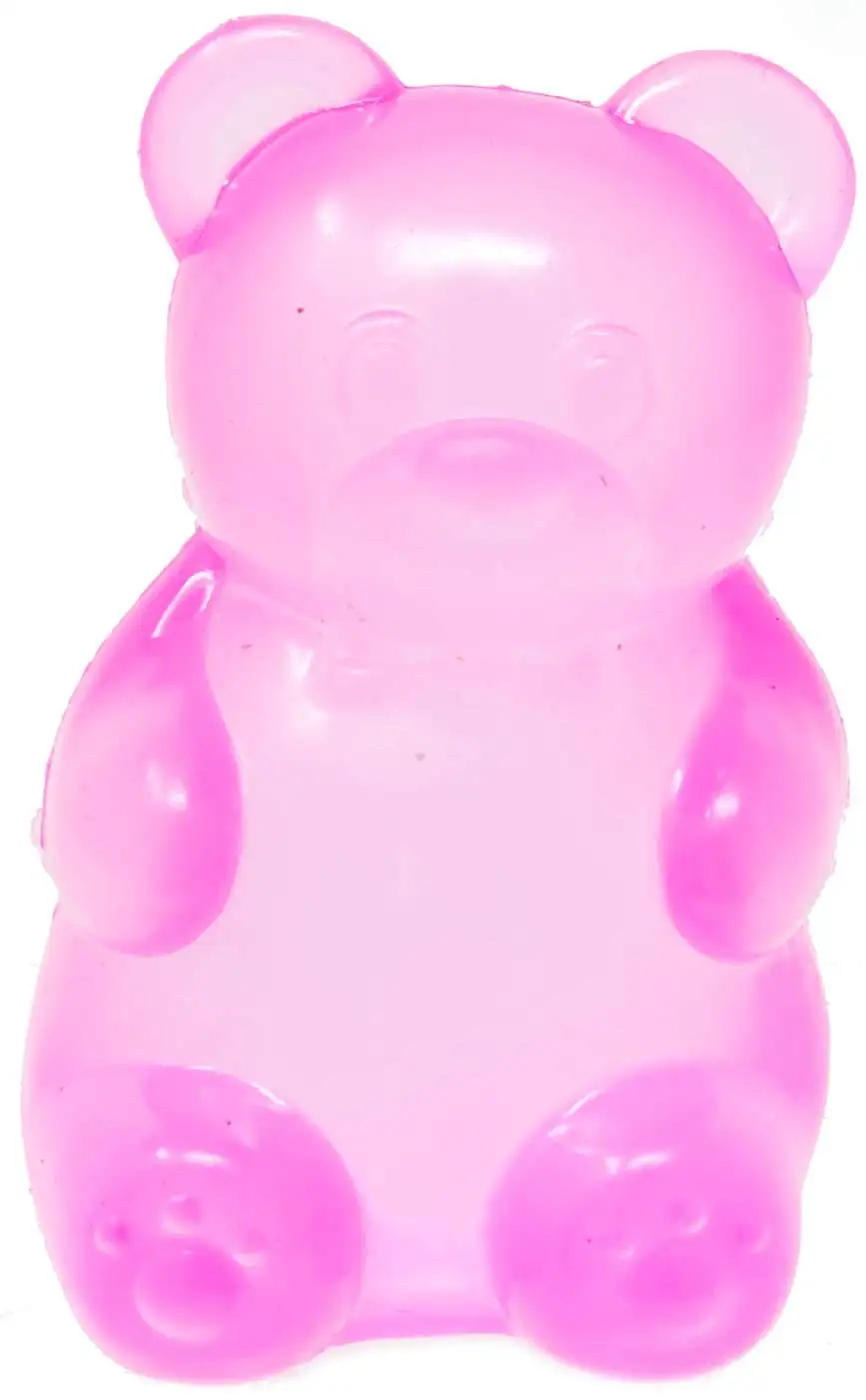 Crystal Squish Sugar Bear PINK 3-Inch Squeeze Toy