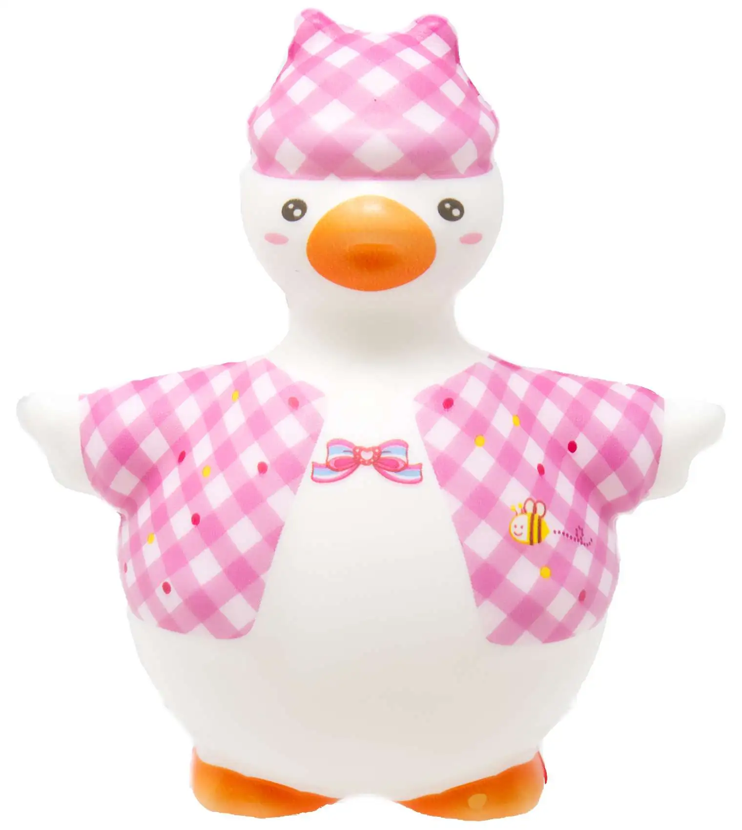 Hello Ducky! Slo-Rise Smushy Ducky PINK Squeeze Toy