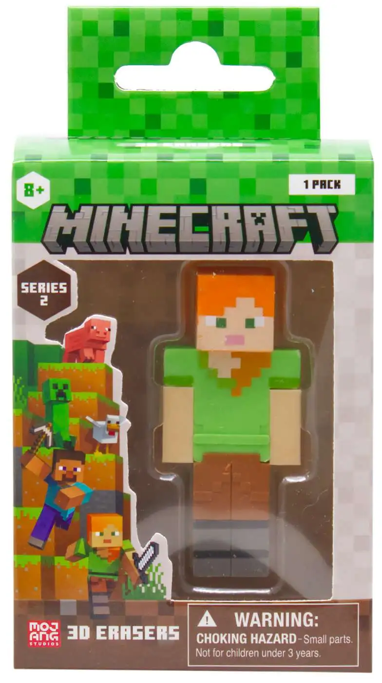 Minecraft Series 2 Alex 2.25-Inch 3D Eraser