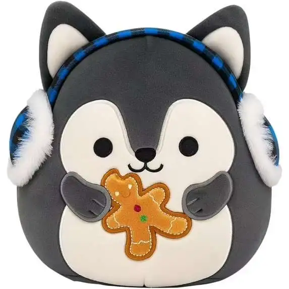 Squishmallows 2025 Holiday Ryan the Husky 5 Plush with Gingerbread