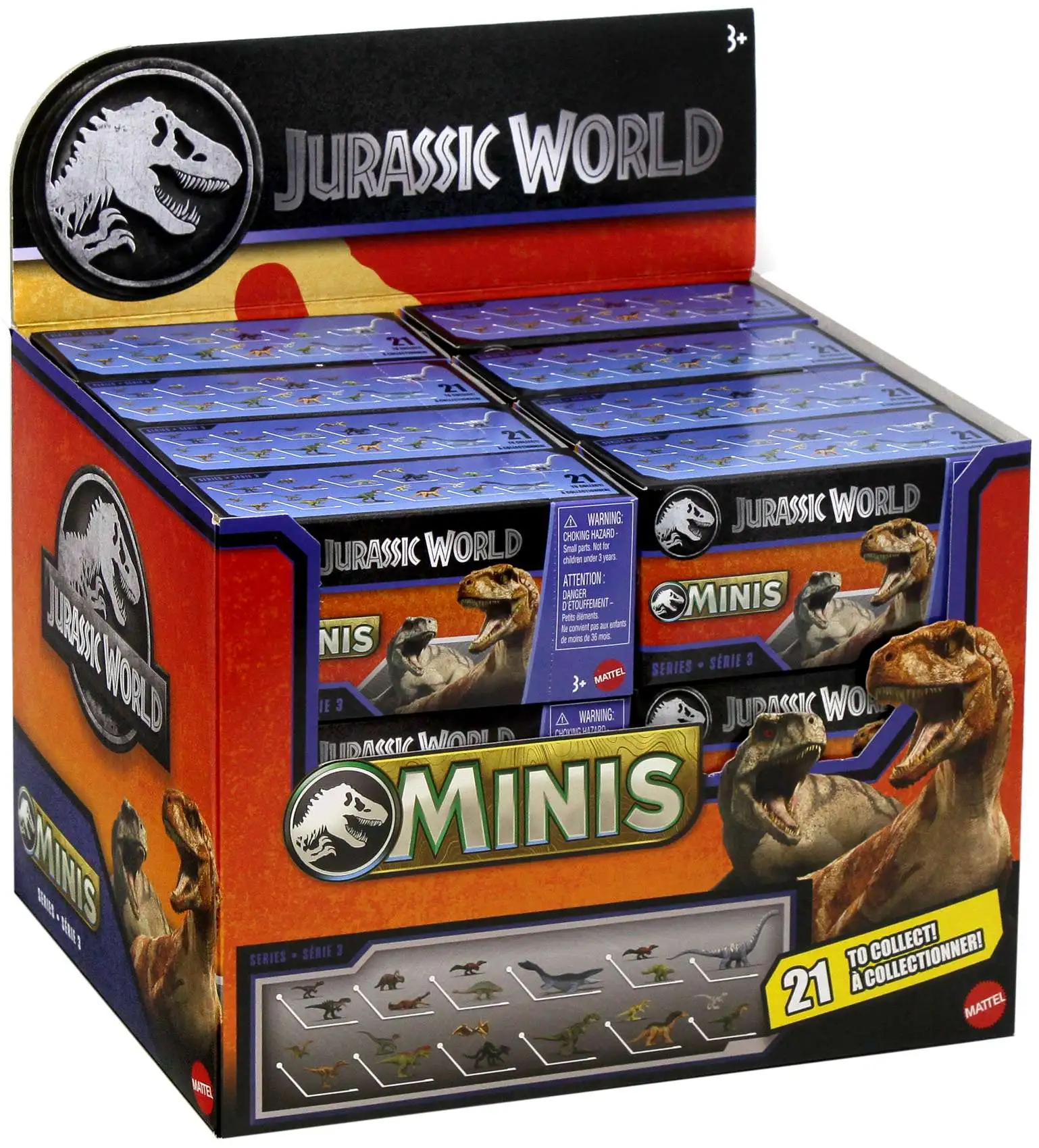 Jurassic World MINIS 2025 Series 3 Mystery Box [24 Packs]
