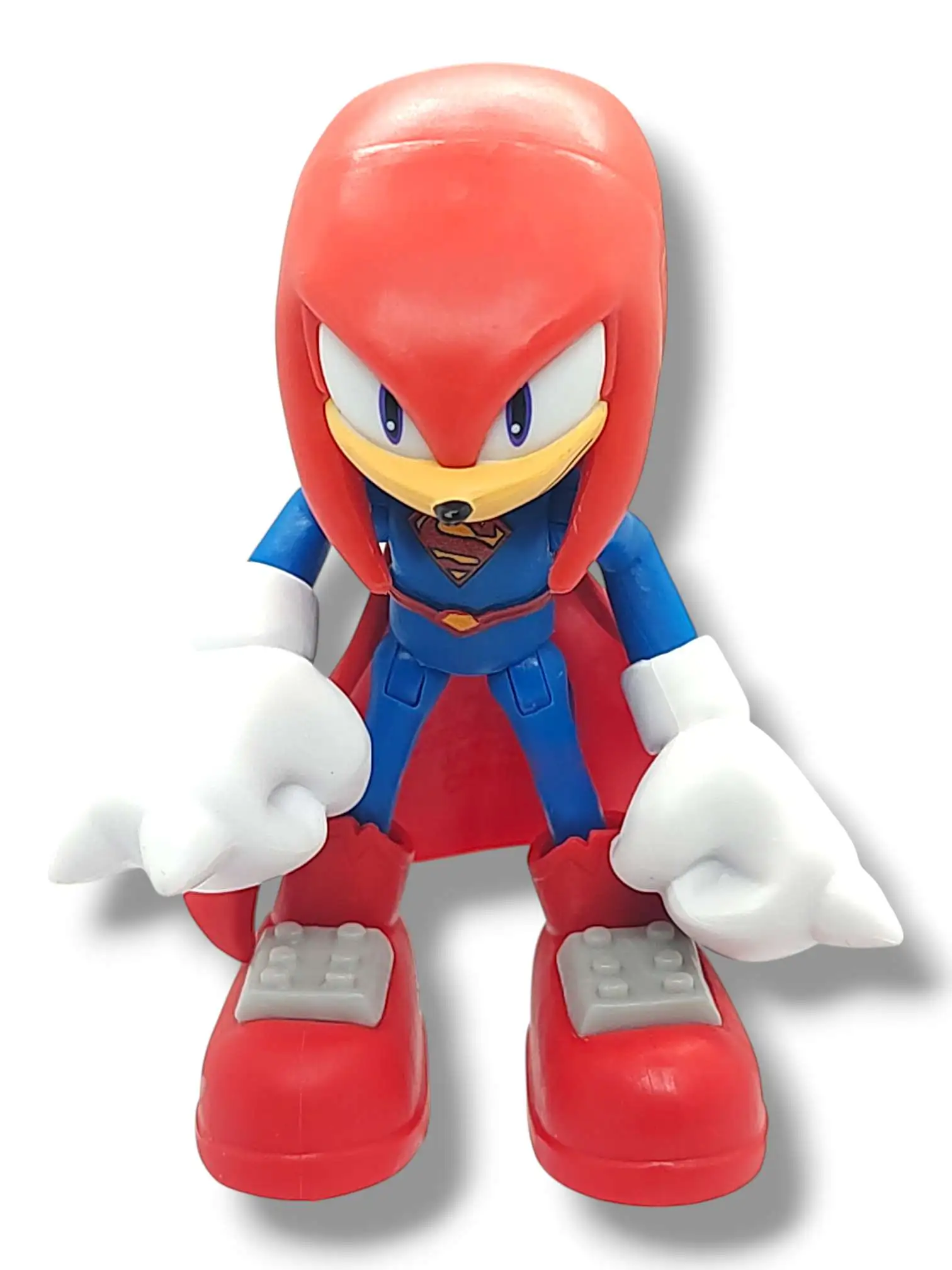 Sonic The Hedgehog x DC Mystery Heroes Series 2 Knuckles as Superman 2.5-Inch Minifigure [Loose]