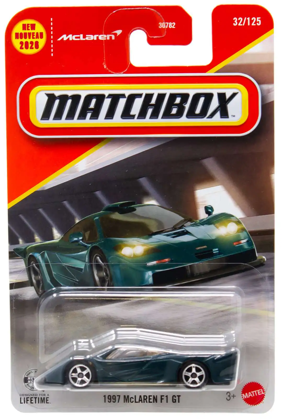 Matchbox 1997 McLaren F1 GT Diecast Car Mattel - ToyWiz