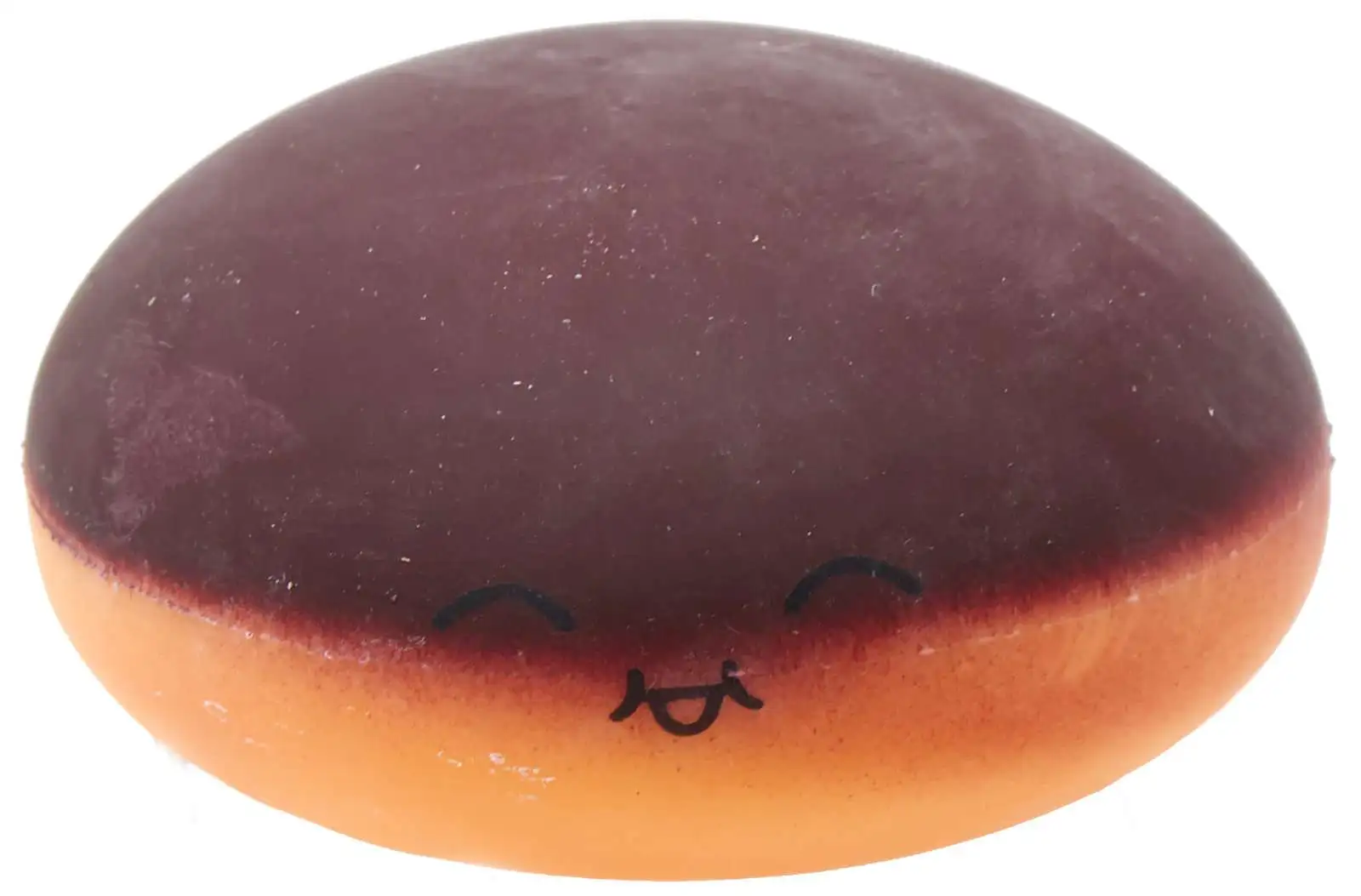 Food Pinch Toy Slow Rebound Boston Cream Donut 4-Inch Squeeze Toy