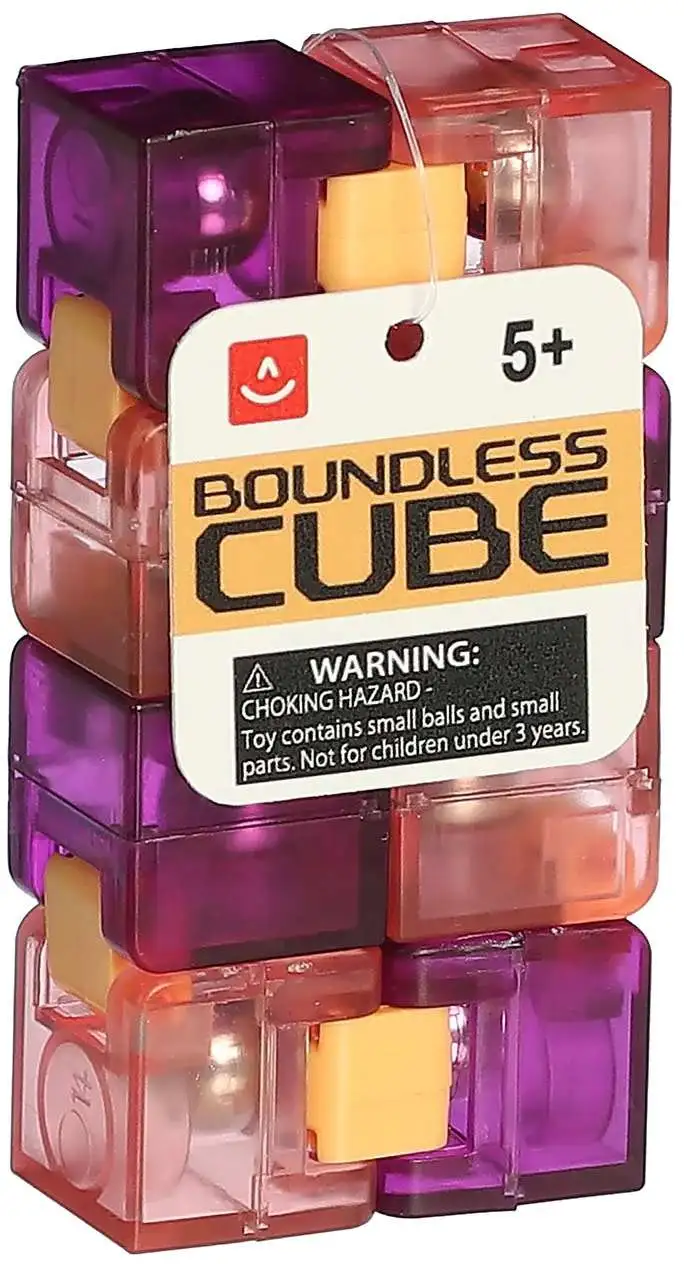 Coundless Cube 3-Inch Fidgest Toy [Purple & Orange]