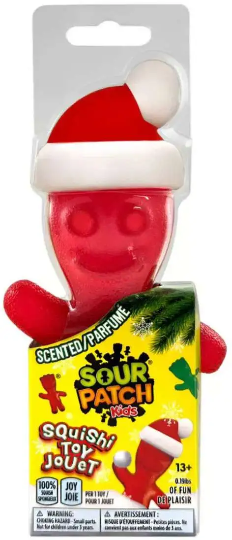 Sour Patch Kids Christmas RED Squishy Toy