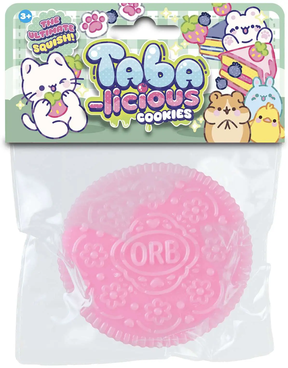 Taba-Licious Cookie PINK 3-Inch Squeeze Toy [The Ultimate Squish]