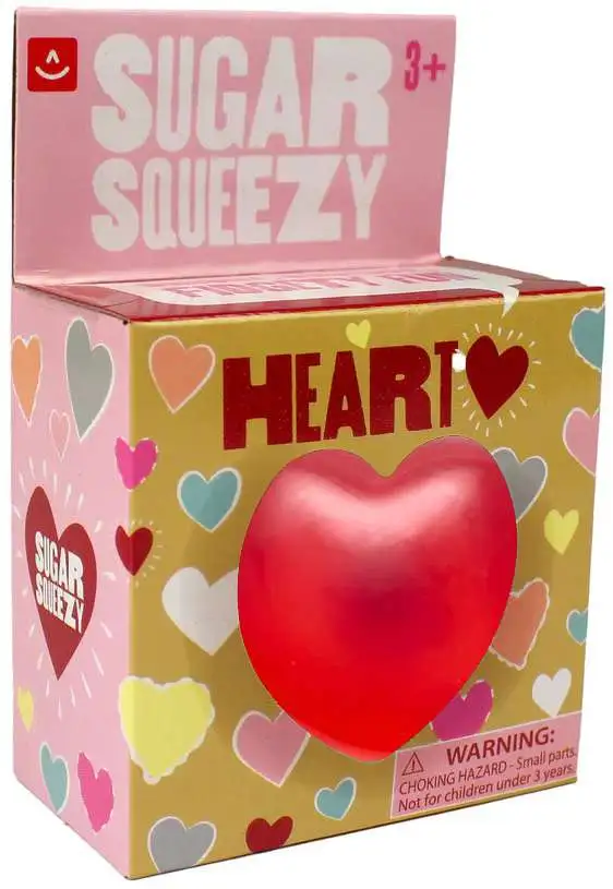 Aurora Sugar Squeezy Heart RED Squishy Toy