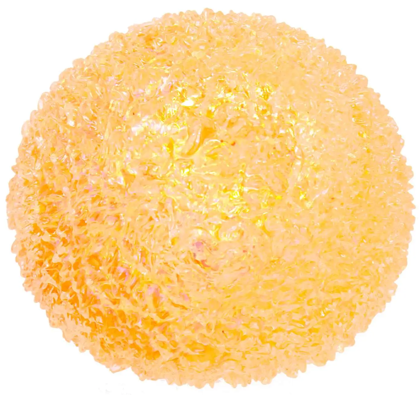Crystal Squish Stretch Ball Diamond Ball ORANGE 2.3-Inch Stress Squishy Fidget Toy