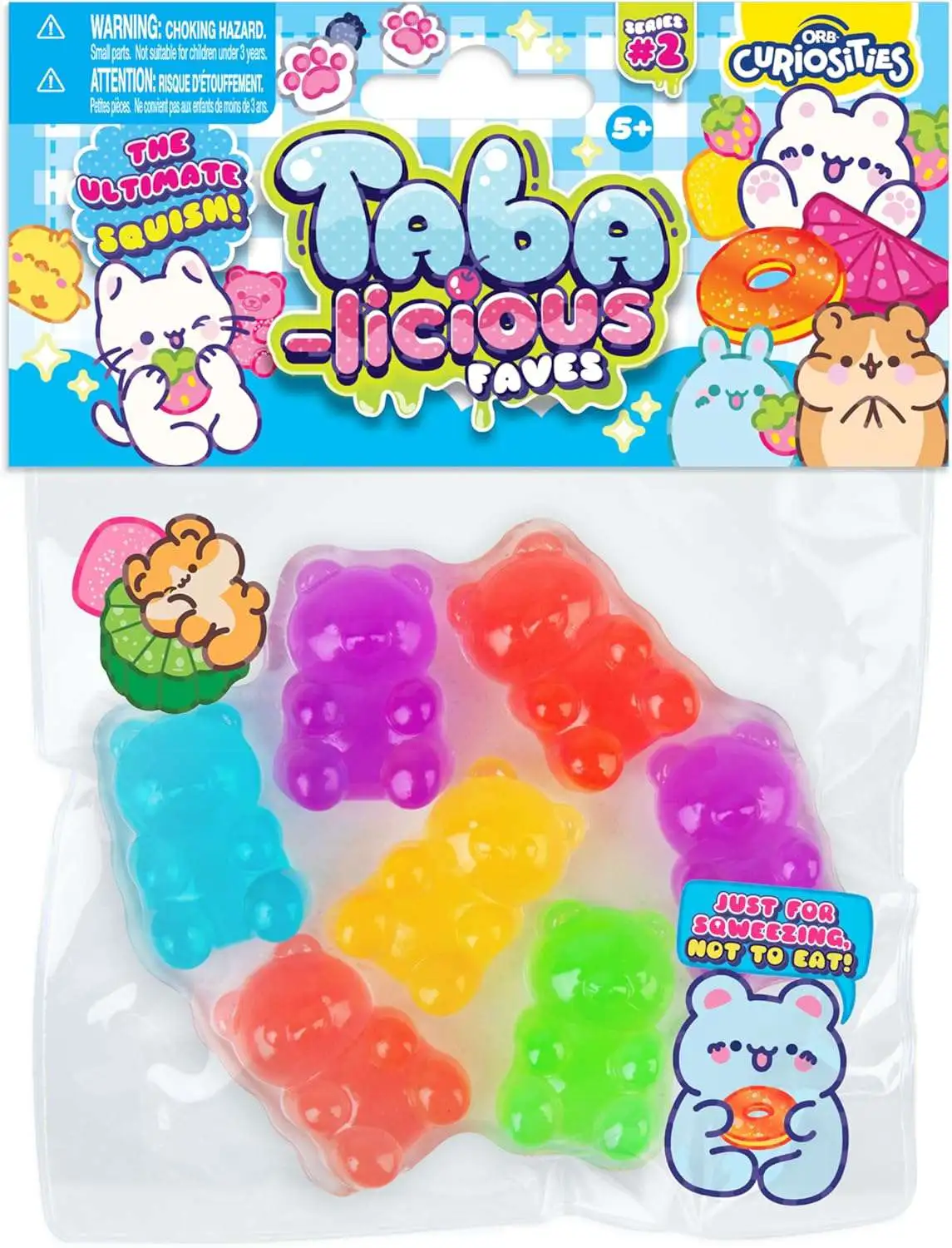 Taba-Licious Faves Gummy Bears 4-Inch Squeeze Toy