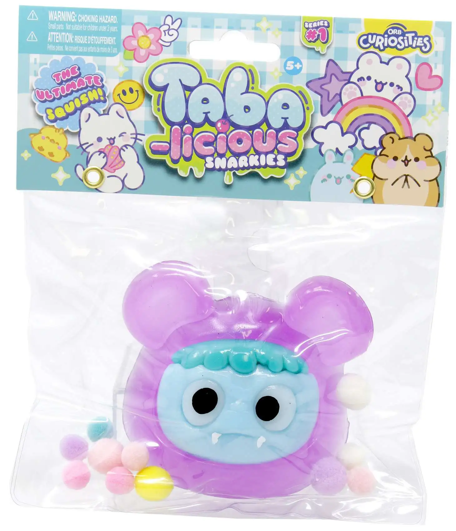 Taba-Licious Curiosities Snarkies Bear 4-Inch Squeeze Toy [Fangs]