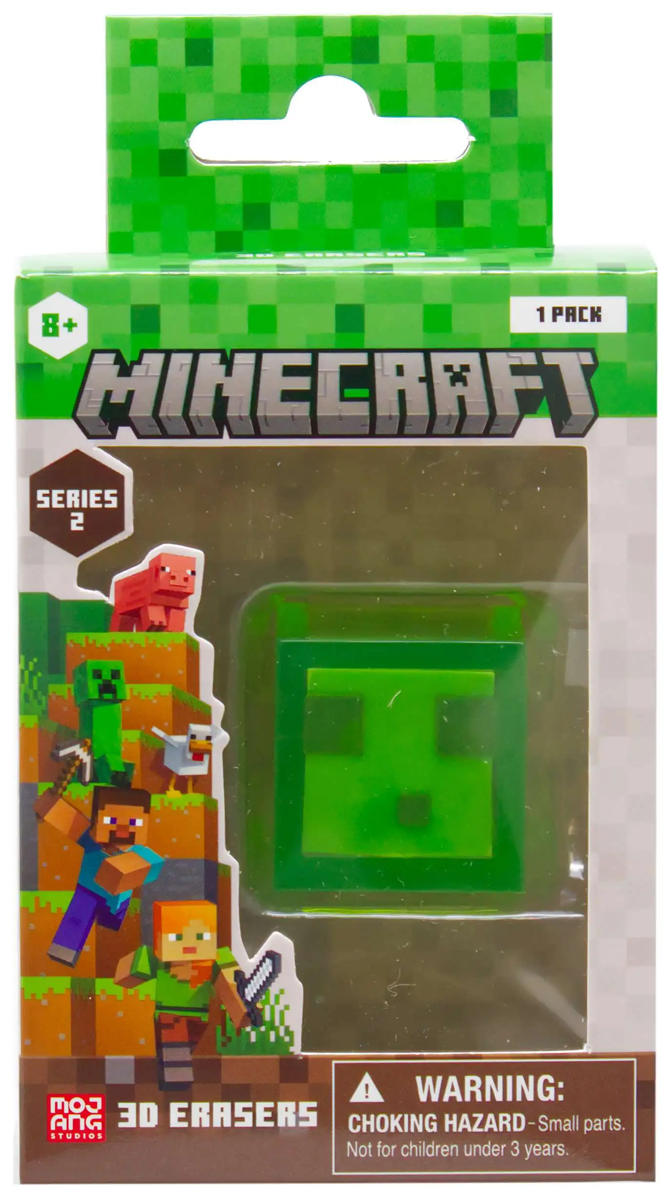Minecraft Series 2 Slime Cube 2.25-Inch 3D Eraser