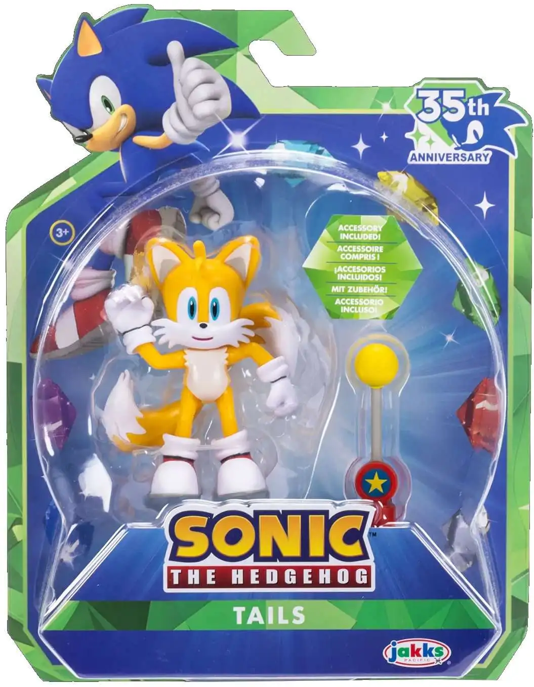 Sonic The Hedgehog 35th Anniversary Tails 4 Action Figure