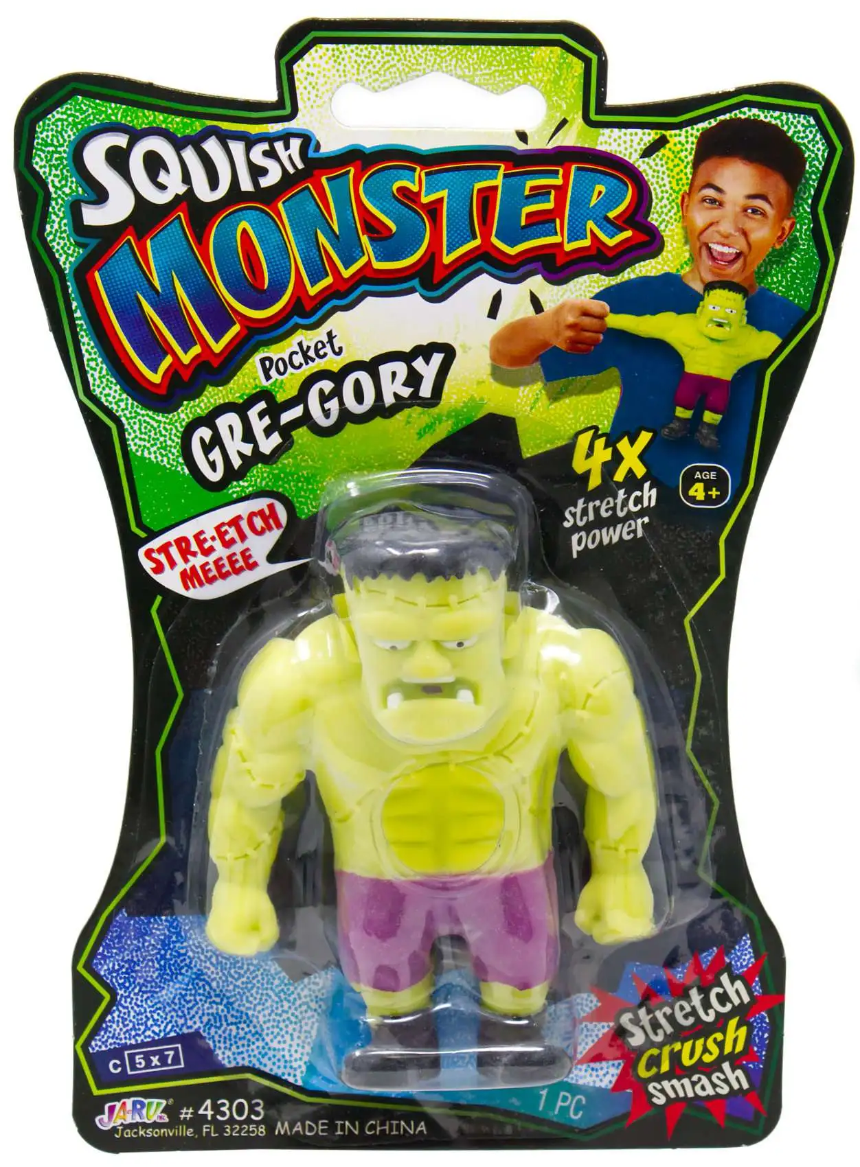 Squish Monster Pocket Gre-Gory 3.5-Inch Stretchy Figure