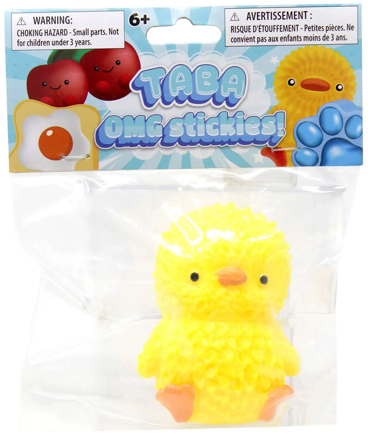 Taba OMG Stickies Animals Chick 3.5-Inch Cling Toy