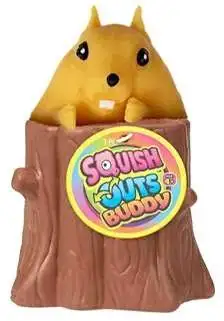Squish Outs Buddy Squirrel Squeeze Toy Ja-Ru - ToyWiz