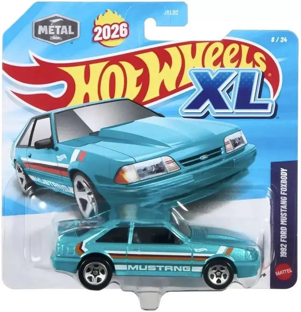 Hot Wheels XL 1992 Ford Mustang Foxbody Die Cast Car