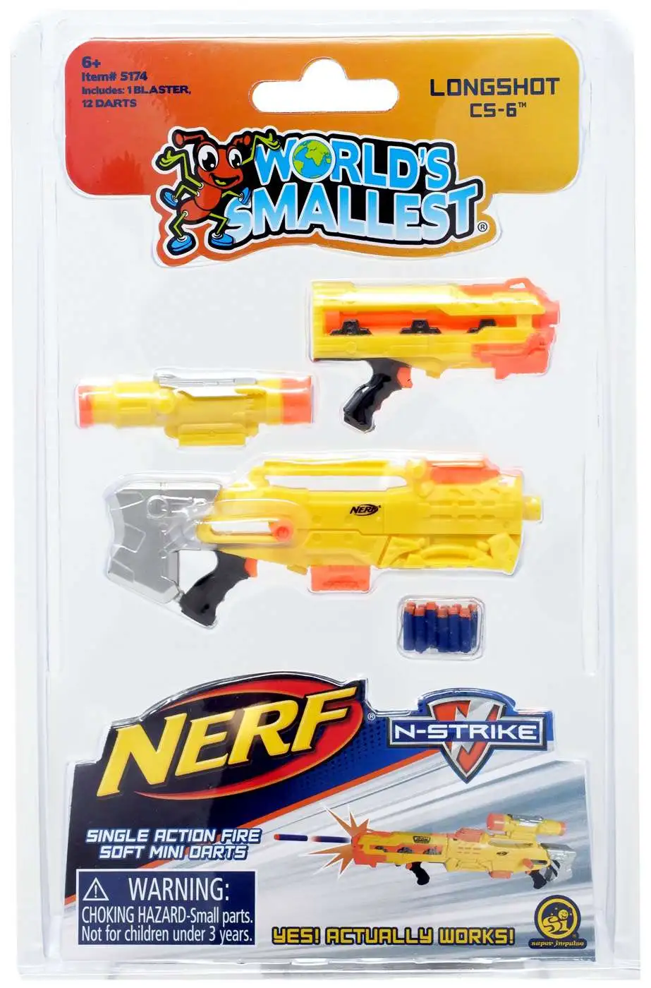 NERF Longshot CS-6 N-Strike Icon Series 3 in 1 Sniper Toy NO DARTS