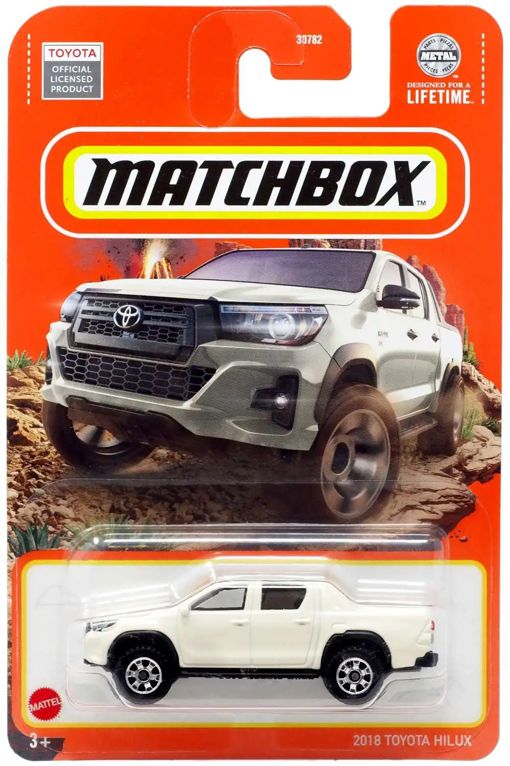 Matchbox 2018 Toyota Hilux Diecast Car [White]